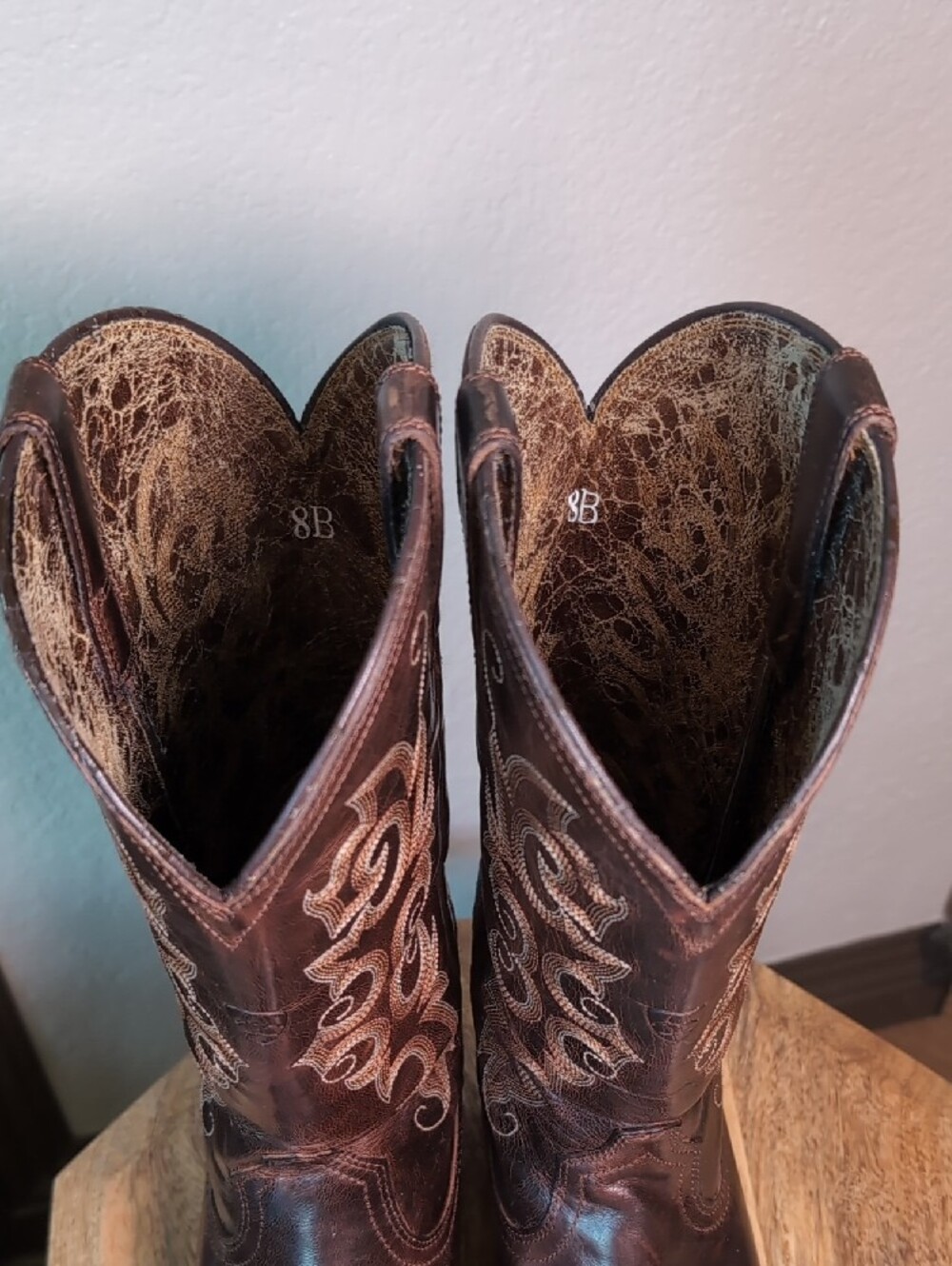 Ariat Women's Heritage X toe Western Leather Cowgirl Boots - Picture 8 of 14